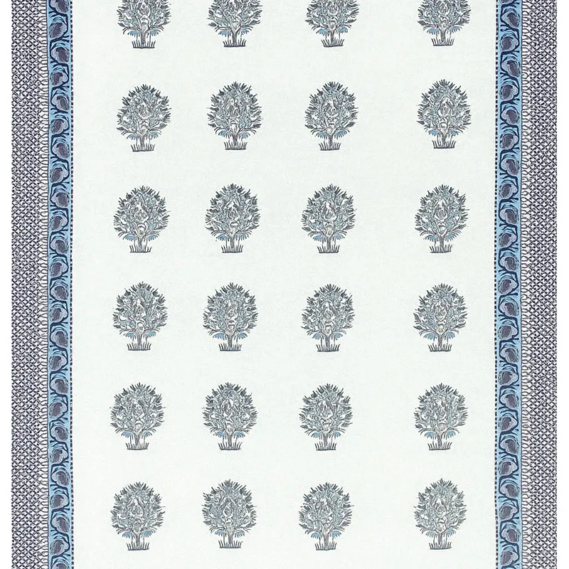 Anargha Cotton Bedsheet (Blue) - 180 TC media 4