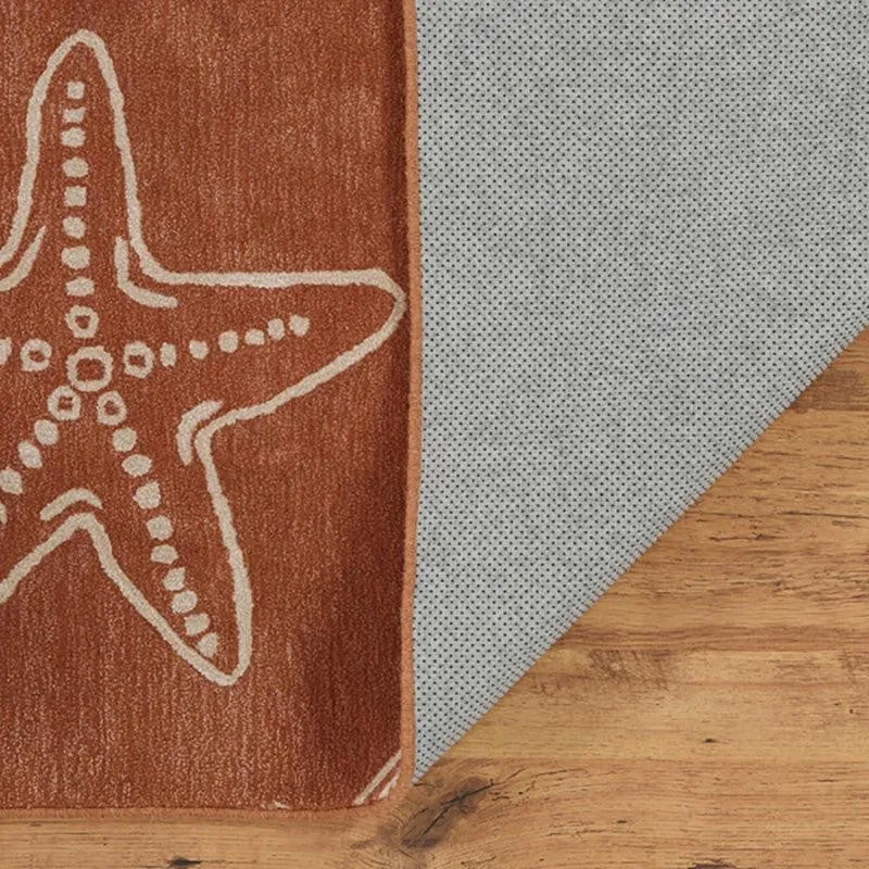 Seashell Hand Tufted Swirl Kids Wool & Nylon Carpet - Rust Orange media 6