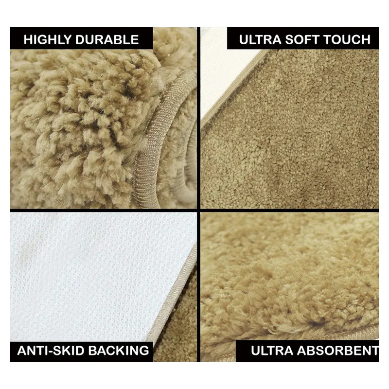 Nuo Luxe Micro Fiber Area Rug - Dull Gold media 6