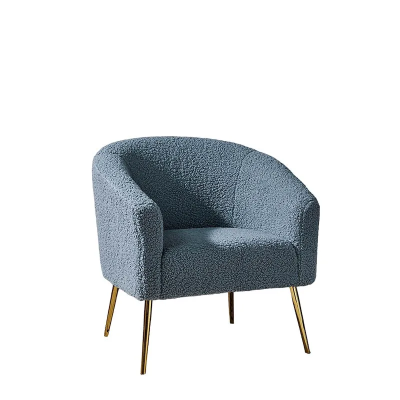 Stylo Neem Wood Accent Chair - Blue media 3