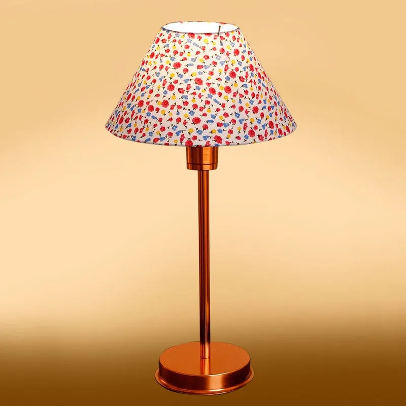 Kavira Sivo Floral Metal Table Lamp - Multicolor media 6
