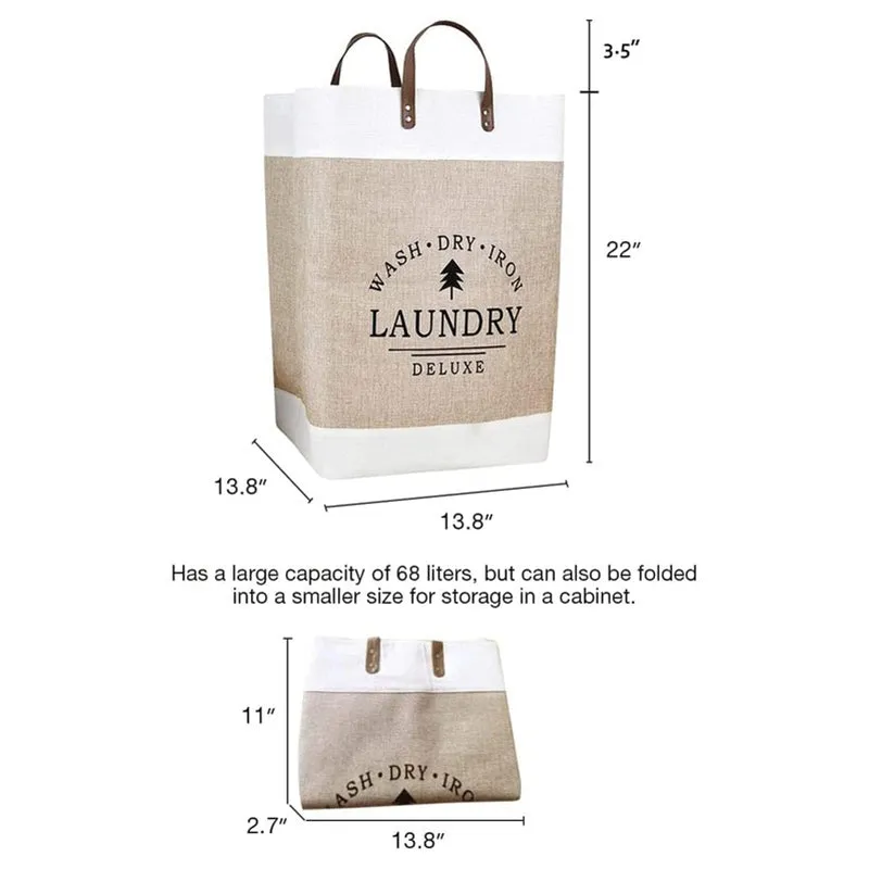 WashNest Linen Laundry Basket media 6