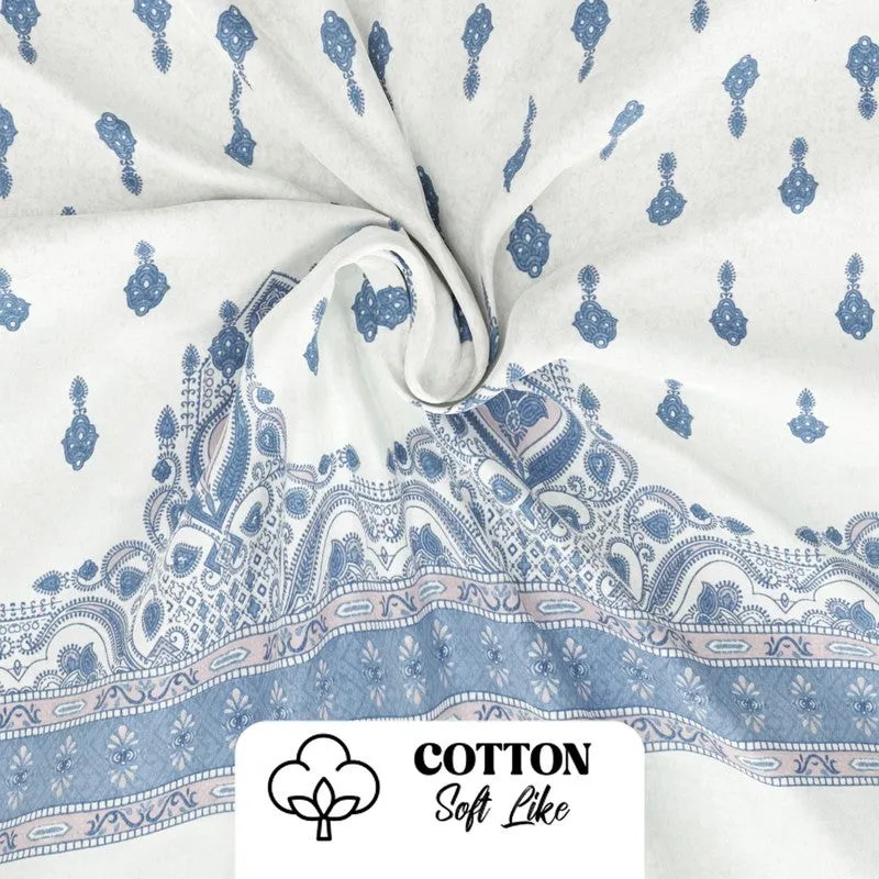 Zevric Bedsheet (Blue) - 115 GSM media 6