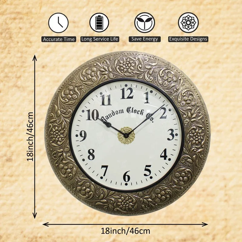 Velora Brass Analog Wall Clock media 9