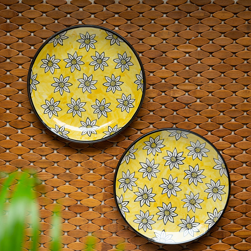 Basant Ceramic Dinner Plate - Set Of Two