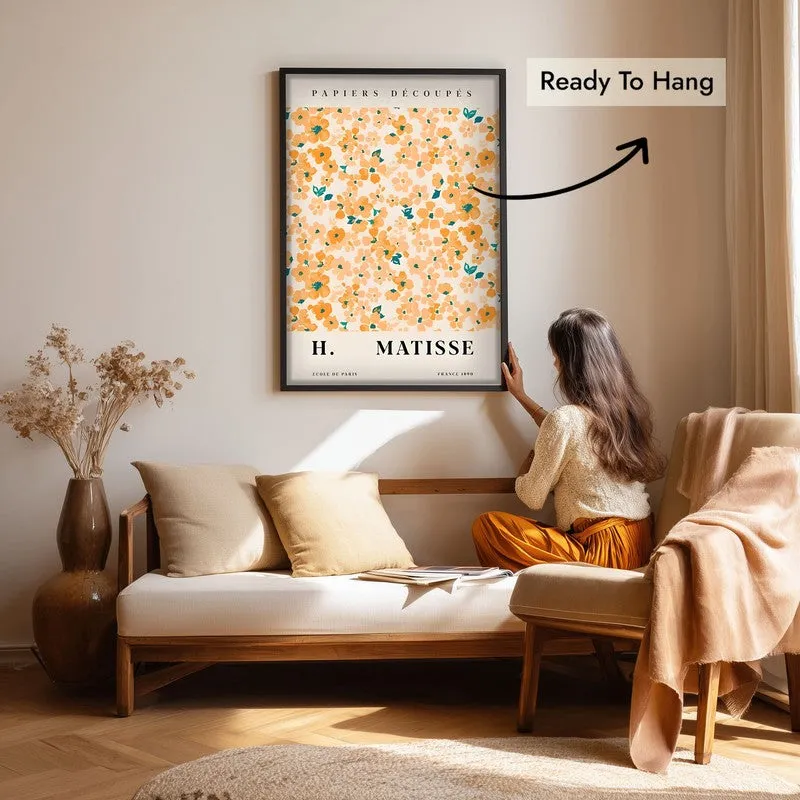 Floraison Canvas Wall Painting With Black Frame media 7