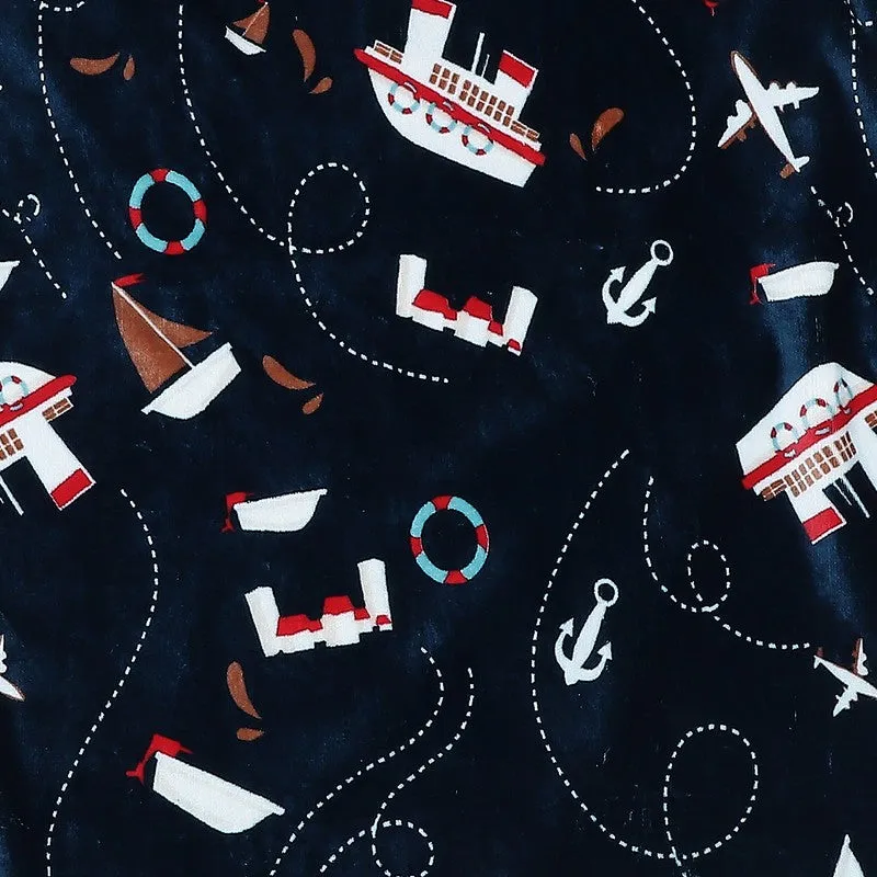 Monte Carlo Nautical Dreams Blanket (Teal) - 600 GSM media 5