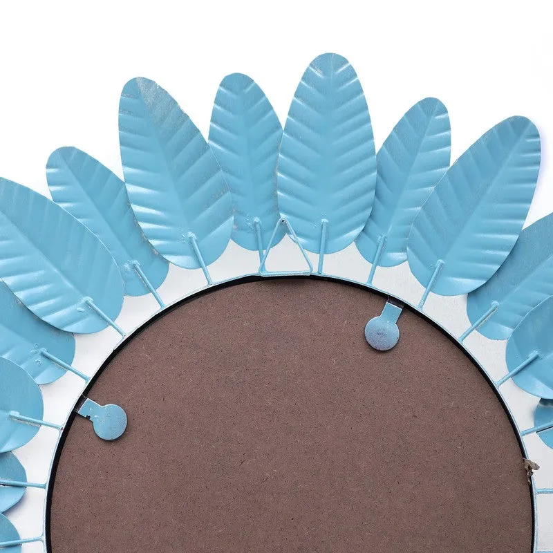 Celeste Floral Halo Wall Mirror (Blue) media 5