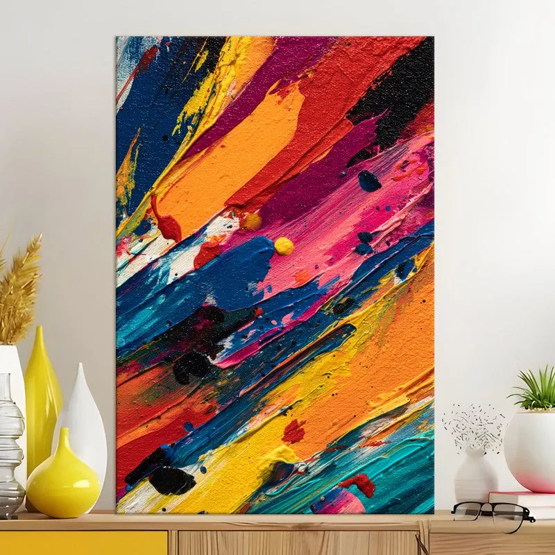Color Grid Fusion Canvas Wall Art media 5