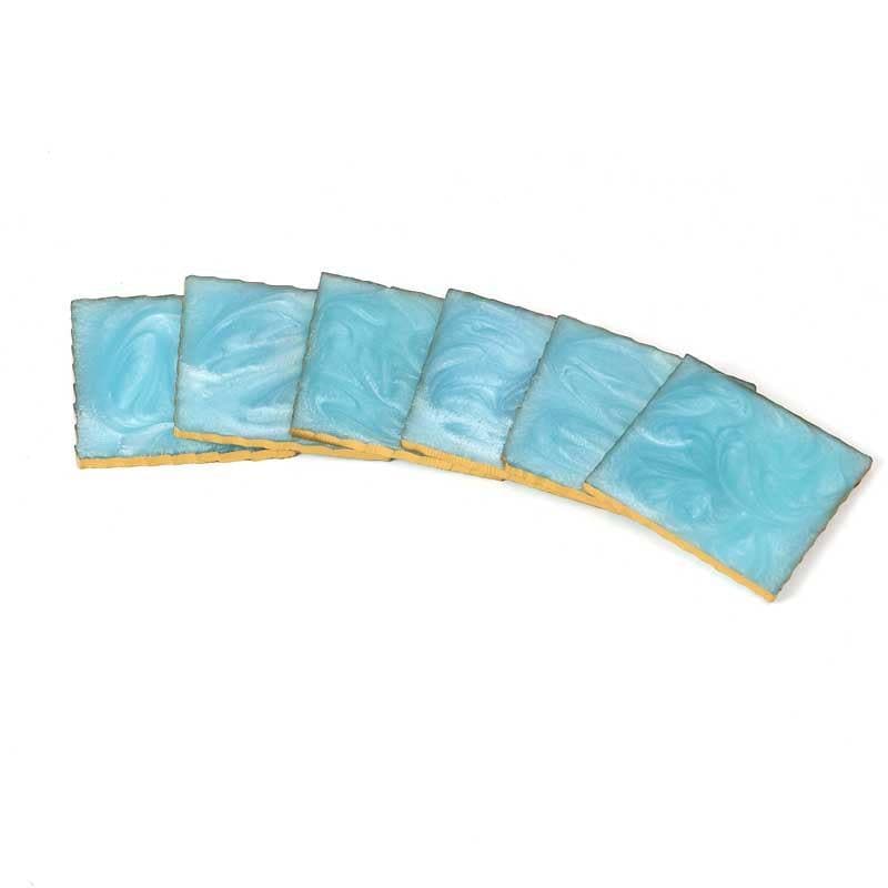 Marble Swirl Coaster (Sky) - Set Of Six media 5