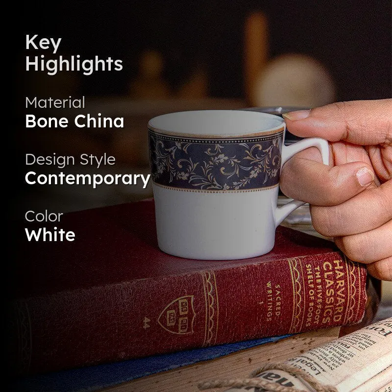 Sonaki Stelo Ethnic Bone China Tea Cup (120 mL Each) - Set Of Six media 2