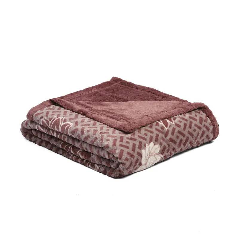 Monte Carlo Velvet Harmony Reversible Blanket - 850 GSM media 6