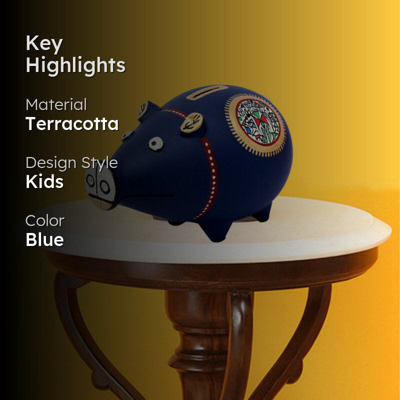 Cody Blue Piggy Bank media 2