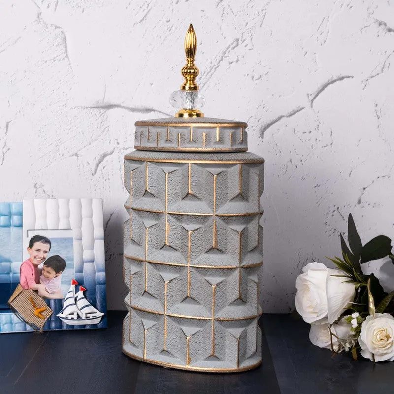 Ashwave Ceramic Jar Showpiece - Medium media 3