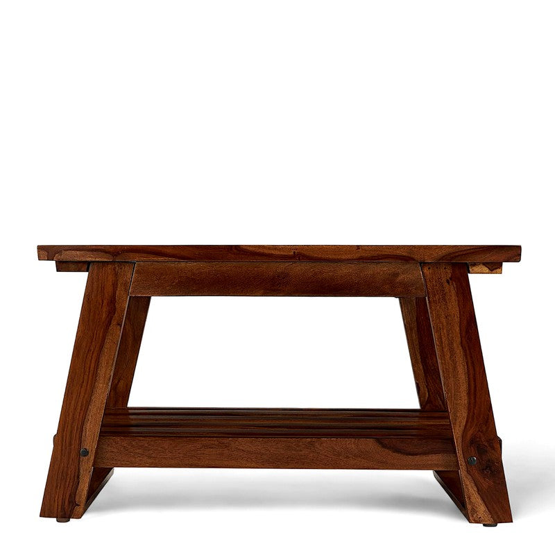 Axeron Sheesham Wooden Center Table - Brown media 6