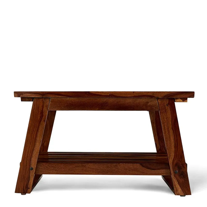 Axeron Sheesham Wooden Center Table - Brown media 6