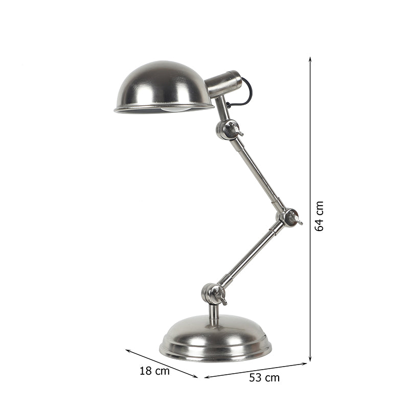 Horas Study Lamp - Antique Silver media 8