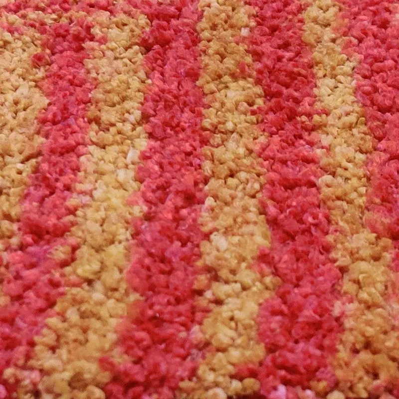 Grivon Abstract Micro Fiber Area Rug - Red,Beige media 5