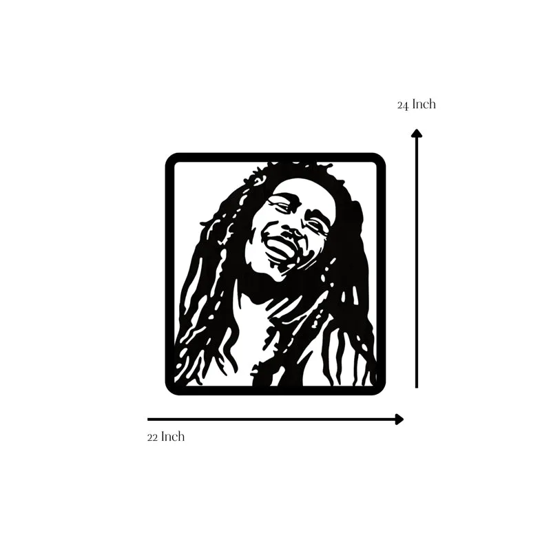 Bob Marley Silhouette Iron Wall Accent media 5
