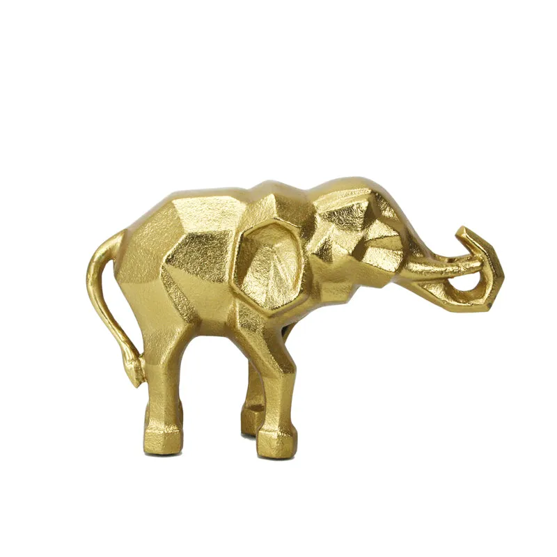 Fancy Ellie Aluminium Showpiece - Gold media 3
