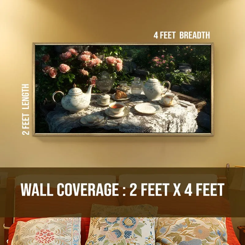 Petal Silence Canvas Wall Painting With Frame media 9