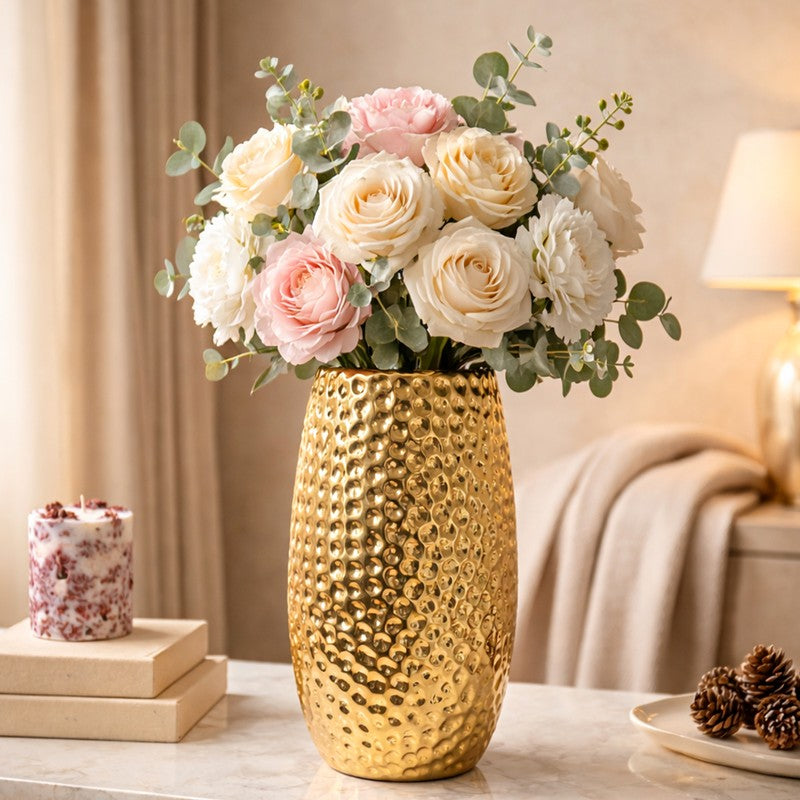 Opulent Glow Ceramic Vase media 5