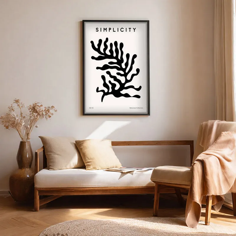 Natural Rhythm Canvas Wall Painting With Black Frame media 1
