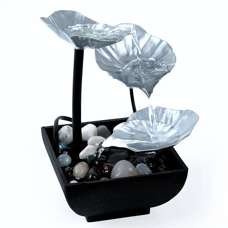 Lily Flow Table Top Fountain - Silver media 8