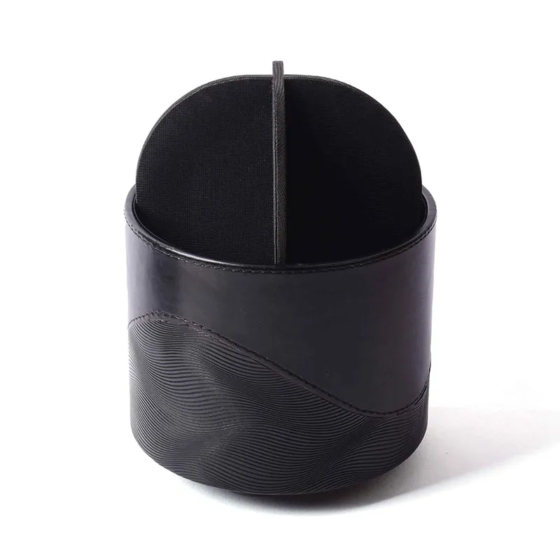 Veltrix Faux Leather Pen Stand - Black media 8