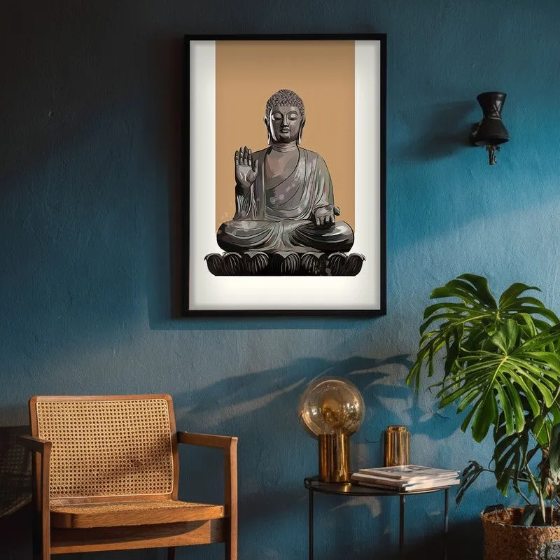 Buddha's Boon Archival Paper Wall Art With Frame media 5