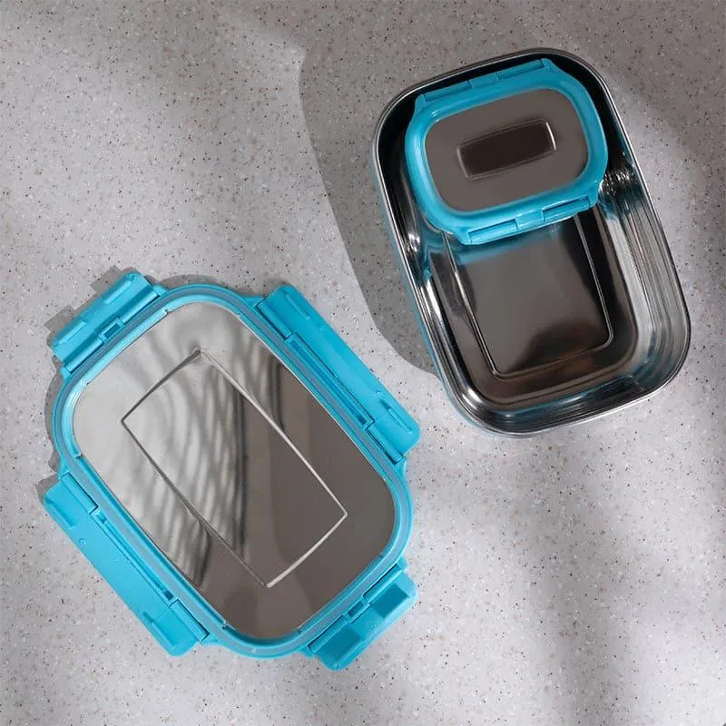 Croc Whimsy Blue Lunch Box (775/150 mL) - Two Piece Set media 6