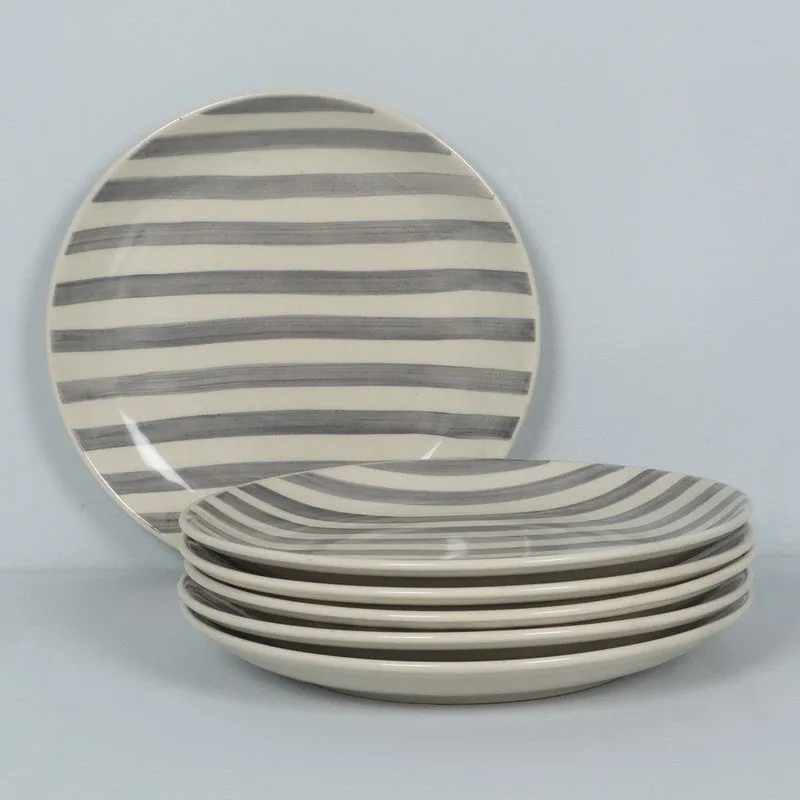 Elarion Dinner Plate (Grey,White) - Set of Twelve media 4