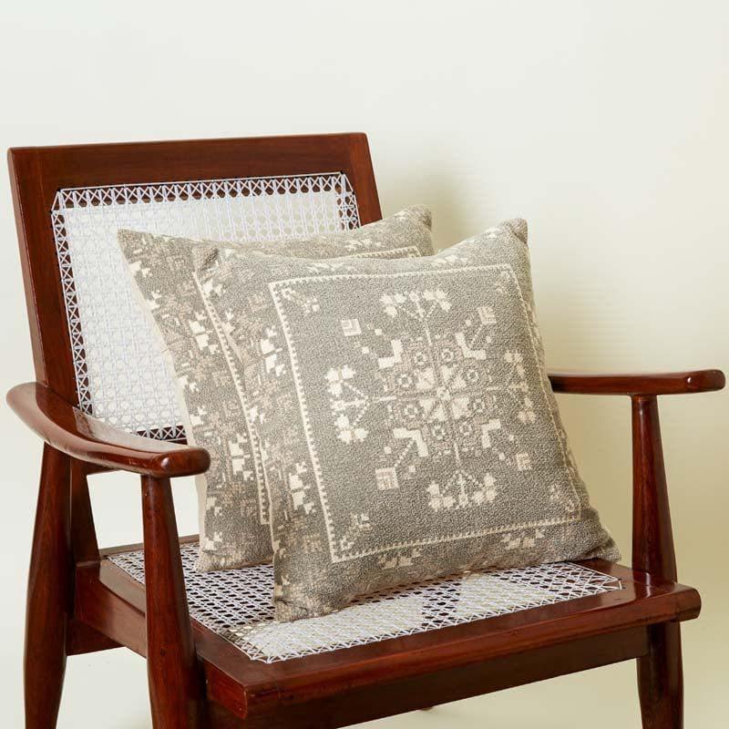 Secret Garden Poly Cotton Cushion Cover - Set Of Two media 2