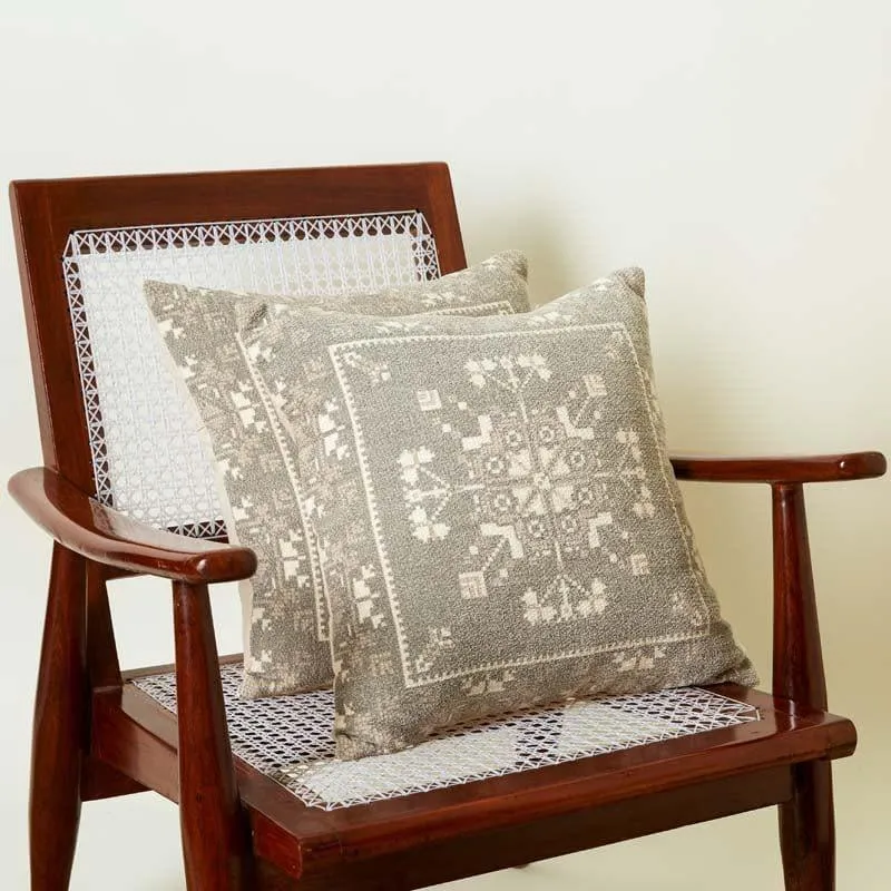 Secret Garden Poly Cotton Cushion Cover - Set Of Two media 2