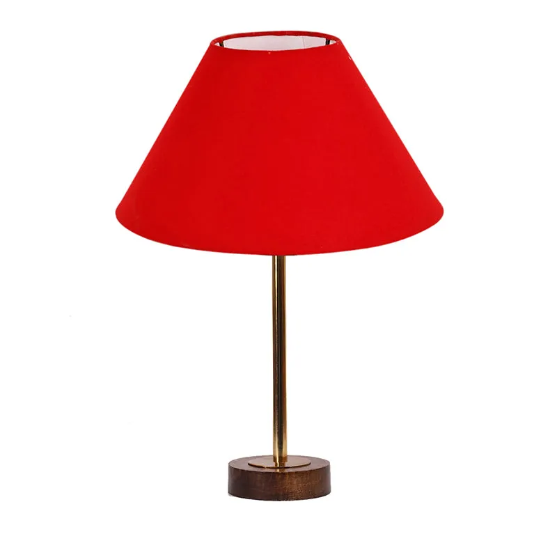 Cotin II Rodin Wooden Table Lamp - Red,Gold,Brown media 4