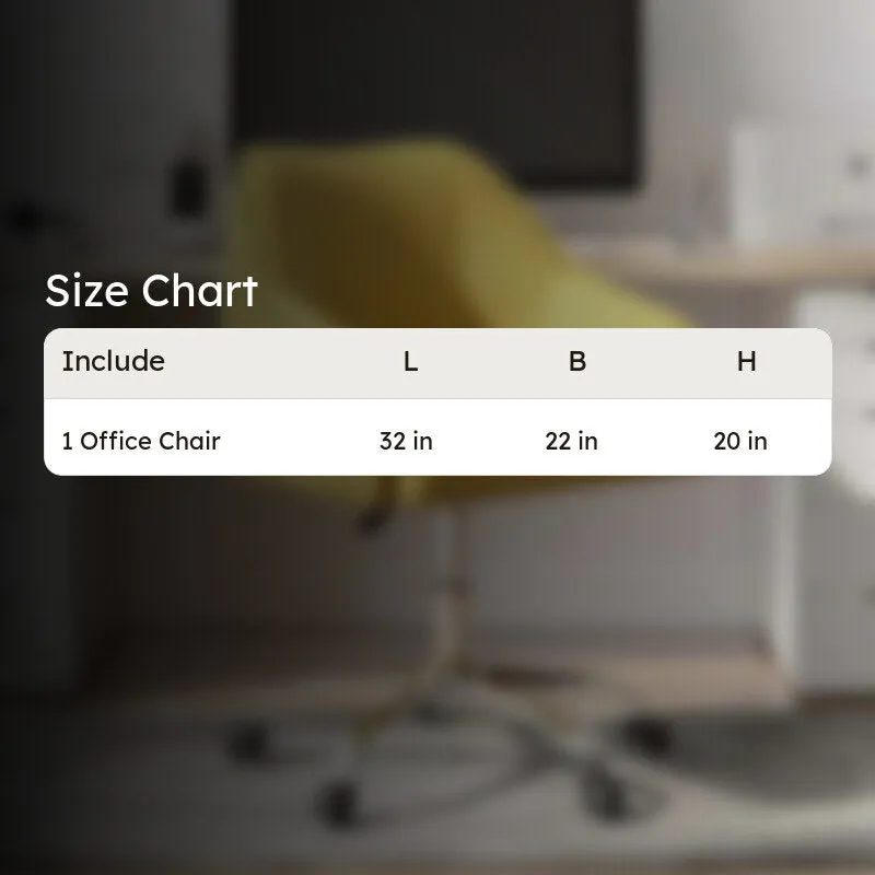 Seatron Metal Office Chair - Yellow media 10