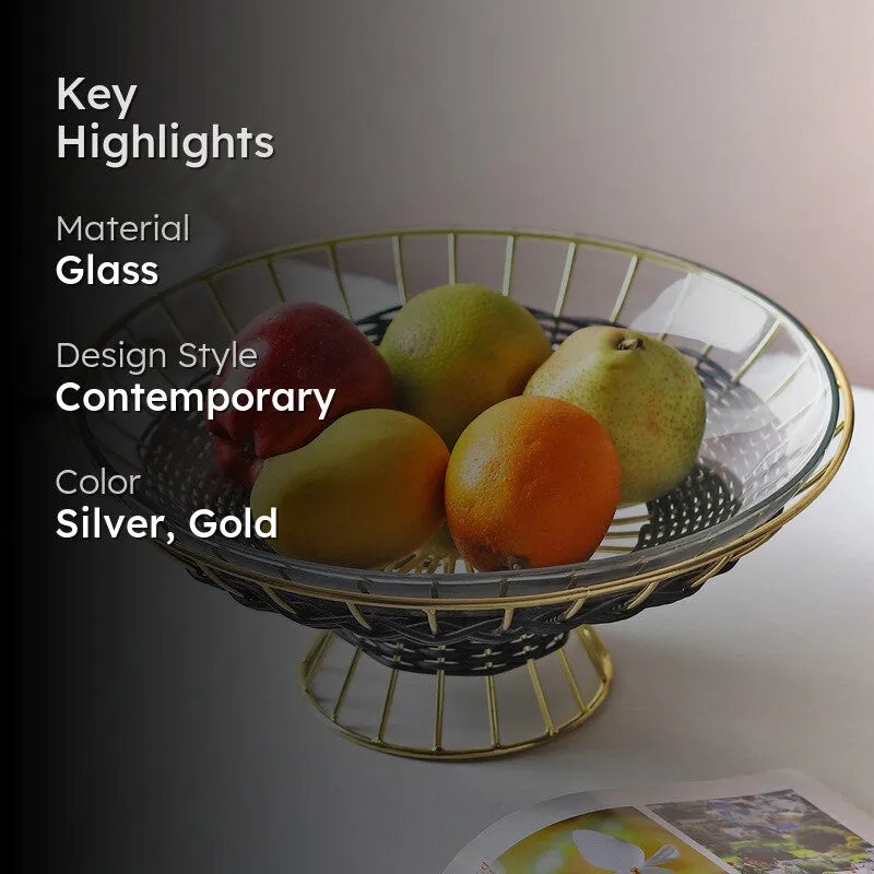 Elowen Regent Large Fruit Bowls - Gold media 2