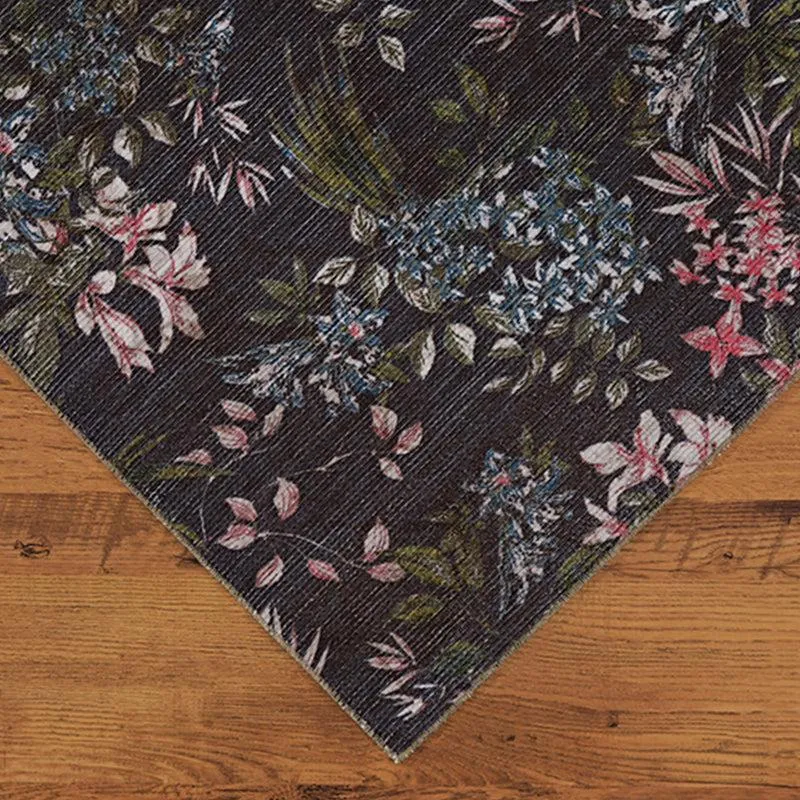 Lily Floral Carpet - Brown & Pink media 6