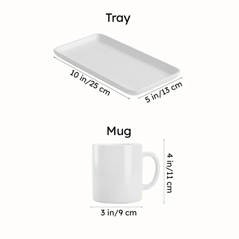 Cristie Ribbed Mug And Tray Set (Mint) - Set Of Two media 6