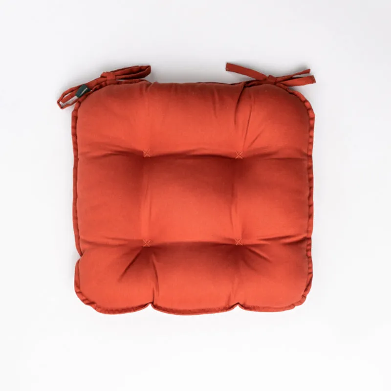 Sylvia Chair Pad (Terracotta Brown) - Set Of Four media 4