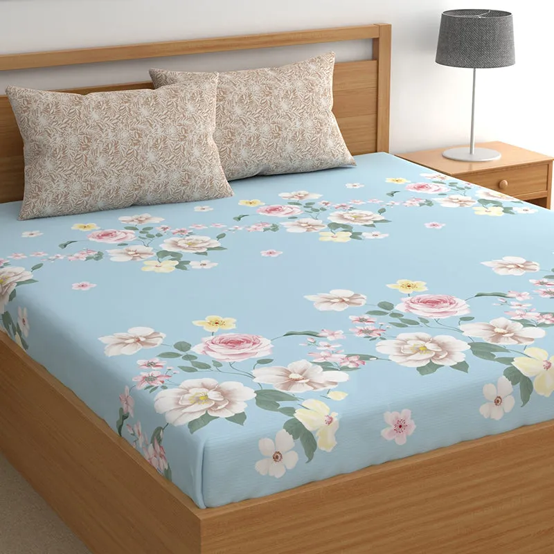 Peonia I Microfiber Microfiber Bedsheet - 150 GSM media 1