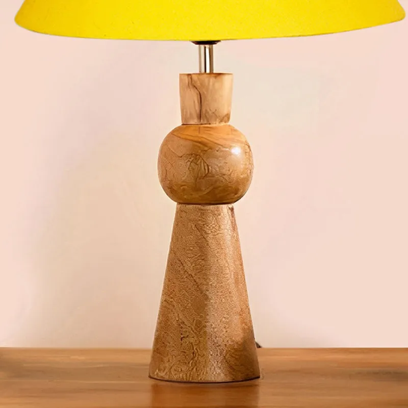 Angler Neo Wooden Table Lamp - Yellow,Brown media 3
