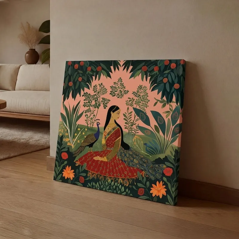 Princess In Garden Canvas Wall Art media 1