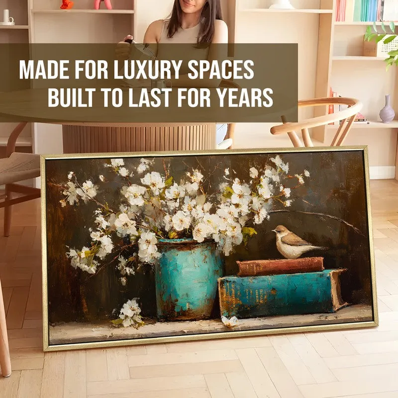 Patina Canvas Wall Painting With Frame media 5