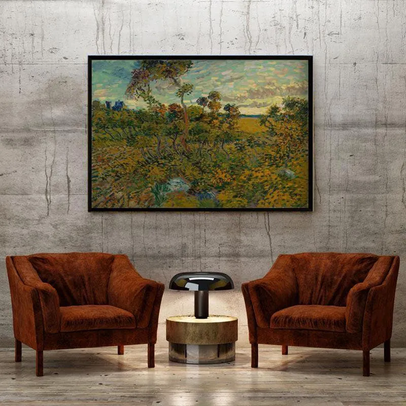 Sunset At Montmajour By Vincent Van Gogh - Black Frame media 4