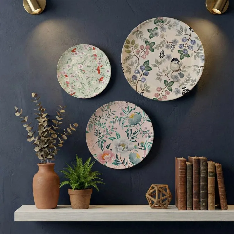 Pastel Poise Metal Wall Plates - Set Of Three media 4