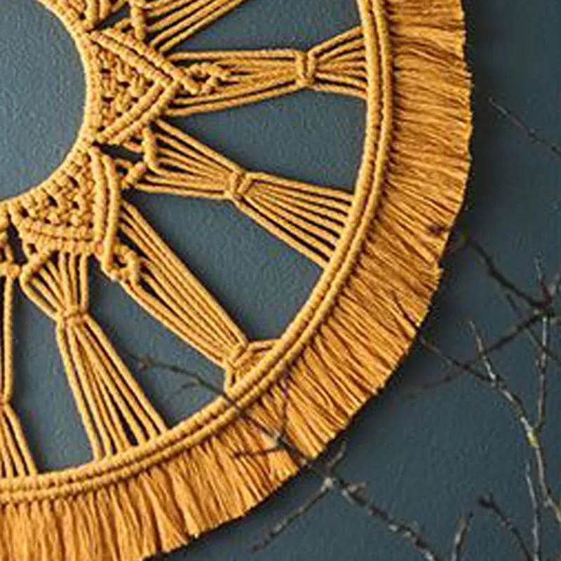 Sun Weave III Macrame Cotton Wall Hanging media 3