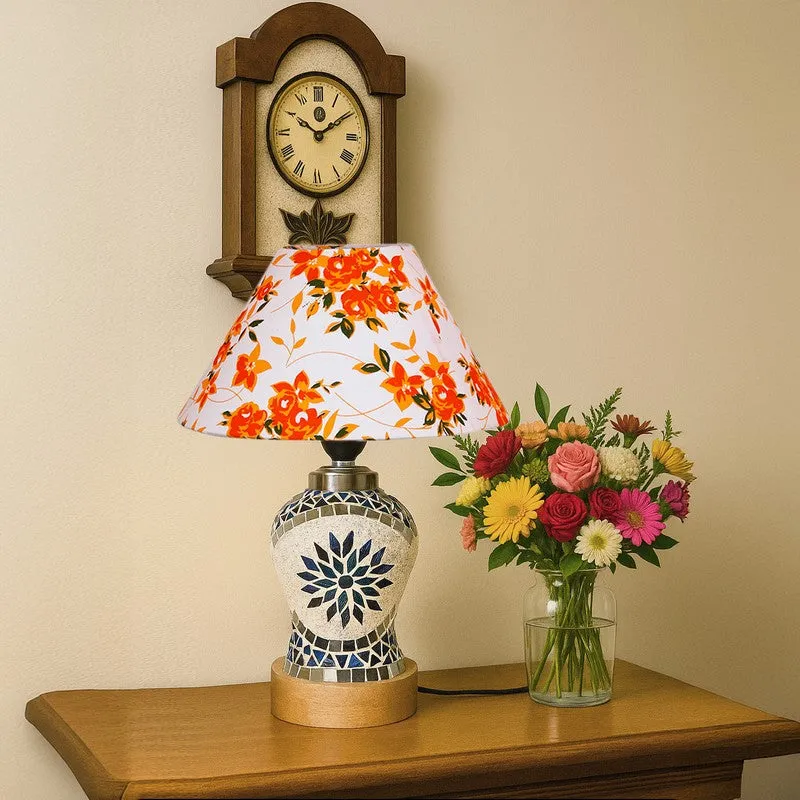 Floranira Fleur Cone Wooden Table Lamp - Multicolor media 4