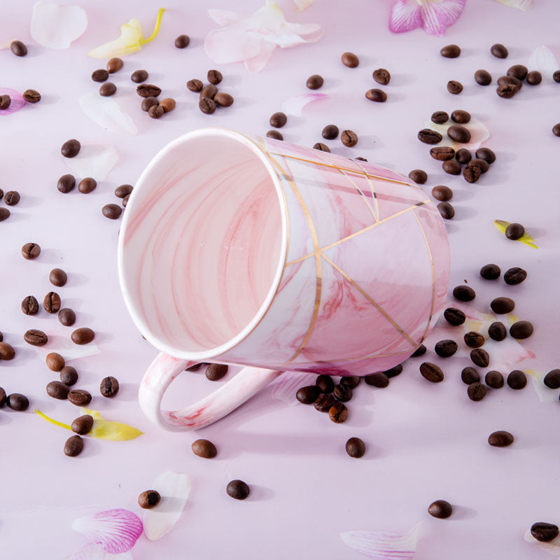 Endurra Ceramic Coffee Mug (450 mL/Pink) media 3