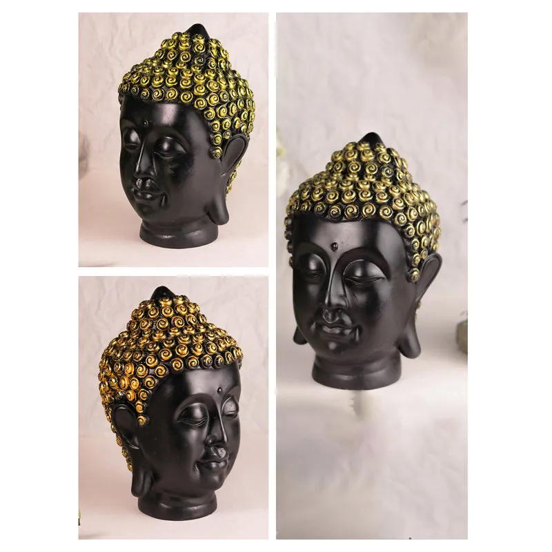 Buddha Of Peace Showpiece - Black media 5